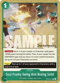 Soul Franky Swing Arm Boxing Solid - Emperors in the New World: 2nd Anniversary Tournament Cards - One Piece Card Game card