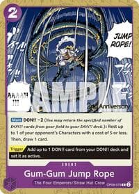 Gum-Gum Jump Rope - Emperors in the New World: 2nd Anniversary Tournament Cards - One Piece Card Game card