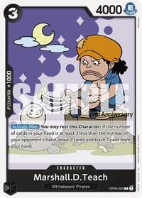 Marshall.D.Teach (092) - Emperors in the New World: 2nd Anniversary Tournament Cards - One Piece Card Game card