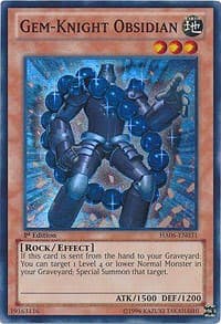 Gem-Knight Obsidian - Hidden Arsenal 6: Omega Xyz - YuGiOh card