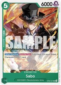 Sabo (027) - Emperors in the New World: 2nd Anniversary Tournament Cards - One Piece Card Game card