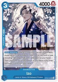 Izo - Emperors in the New World: 2nd Anniversary Tournament Cards - One Piece Card Game card