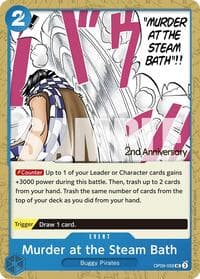 Murder at the Steam Bath - Emperors in the New World: 2nd Anniversary Tournament Cards - One Piece Card Game card