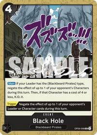 Black Hole - Emperors in the New World: 2nd Anniversary Tournament Cards - One Piece Card Game card