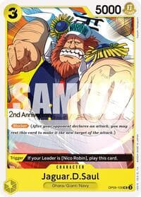 Jaguar.D.Saul - Emperors in the New World: 2nd Anniversary Tournament Cards - One Piece Card Game card