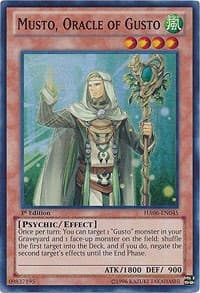 Musto, Oracle of Gusto - Hidden Arsenal 6: Omega Xyz - YuGiOh card