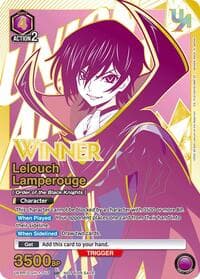 Lelouch Lamperouge (017) (Winner) - Union Arena Promotion Cards - Union Arena card
