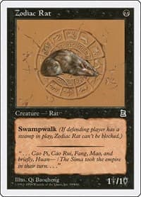 Zodiac Rat - Portal Three Kingdoms - Magic: The Gathering card