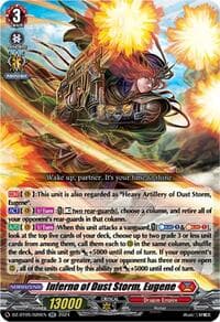 Inferno of Dust Storm, Eugene - DZ-BT05: Omniscient Awakening - Cardfight Vanguard card