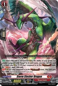 Storm Slasher Dragon - DZ-BT05: Omniscient Awakening - Cardfight Vanguard card