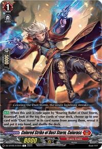 Colored Strike of Dust Storm, Colorass - DZ-BT05: Omniscient Awakening - Cardfight Vanguard card