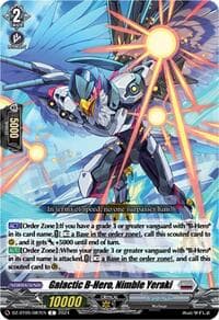 Galactic B-Hero, Nimble Yeraki - DZ-BT05: Omniscient Awakening - Cardfight Vanguard card