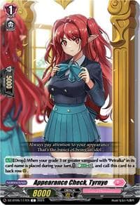 Appearance Check, Tyrnye - DZ-BT05: Omniscient Awakening - Cardfight Vanguard card