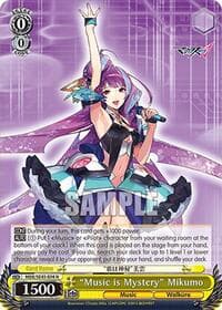 "Music is Mystery" Mikumo - MACROSS Delta Premium Booster - Weiss Schwarz card
