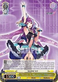"Music is Mystery" Mikumo (DCR) - MACROSS Delta Premium Booster - Weiss Schwarz card