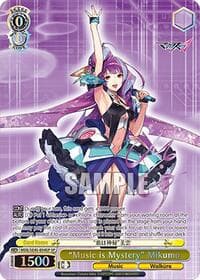 "Music is Mystery" Mikumo (SP) - MACROSS Delta Premium Booster - Weiss Schwarz card