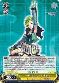 "Music is Love" Reina - MACROSS Delta Premium Booster - Weiss Schwarz card