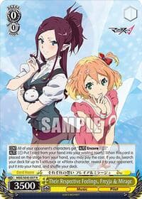Their Respective Feelings, Freyja & Mirage - MACROSS Delta Premium Booster - Weiss Schwarz card