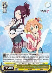 Their Respective Feelings, Freyja & Mirage (DCR) - MACROSS Delta Premium Booster - Weiss Schwarz card