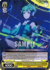 Silent Hacker, Reina - MACROSS Delta Premium Booster - Weiss Schwarz card