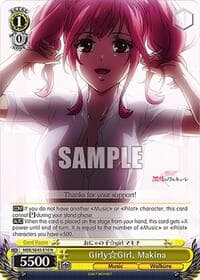 Girly Girl, Makina - MACROSS Delta Premium Booster - Weiss Schwarz card