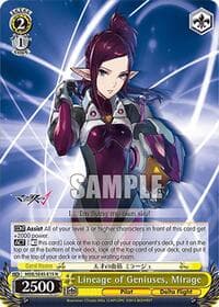 Lineage of Geniuses, Mirage - MACROSS Delta Premium Booster - Weiss Schwarz card