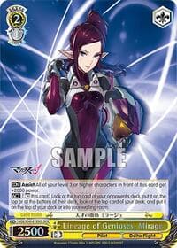 Lineage of Geniuses, Mirage (DCR) - MACROSS Delta Premium Booster - Weiss Schwarz card