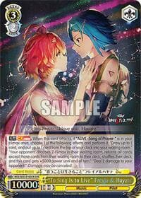 "To Sing Is to Live" Freyja & Hayate (DCR) - MACROSS Delta Premium Booster - Weiss Schwarz card