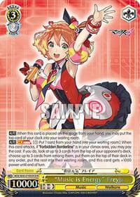 "Music is Energy" Freyja (DCR) - MACROSS Delta Premium Booster - Weiss Schwarz card