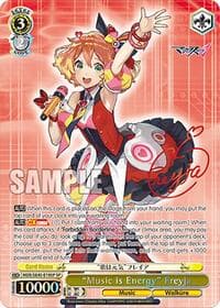 "Music is Energy" Freyja (SP) - MACROSS Delta Premium Booster - Weiss Schwarz card