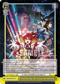 Until the Day Our Voices Are Silenced... - MACROSS Delta Premium Booster - Weiss Schwarz card