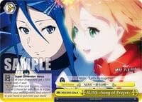ALIVE Song of Prayer (A) - MACROSS Delta Premium Booster - Weiss Schwarz card