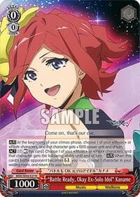 "Battle Ready, Okay ExSolo Idol" Kaname - MACROSS Delta Premium Booster - Weiss Schwarz card