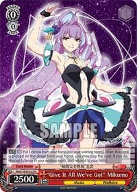 "Give It All We've Got" Mikumo - MACROSS Delta Premium Booster - Weiss Schwarz card