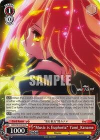 "Music is Euphoria" Yami_Kaname - MACROSS Delta Premium Booster - Weiss Schwarz card