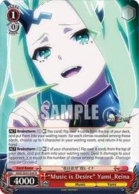 "Music is Desire" Yami_Reina - MACROSS Delta Premium Booster - Weiss Schwarz card