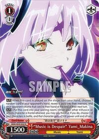 "Music is Despair" Yami_Makina - MACROSS Delta Premium Booster - Weiss Schwarz card