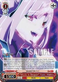 "Music is Despair" Yami_Makina (DCR) - MACROSS Delta Premium Booster - Weiss Schwarz card