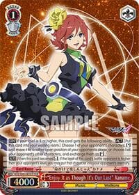 "Enjoy It as Though It's Our Last" Kaname (DCR) - MACROSS Delta Premium Booster - Weiss Schwarz card