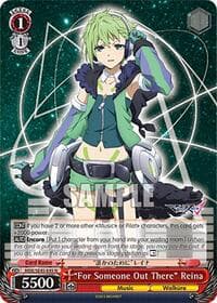 "For Someone Out There" Reina - MACROSS Delta Premium Booster - Weiss Schwarz card
