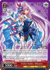 Violet Noble, Mikumo - MACROSS Delta Premium Booster - Weiss Schwarz card