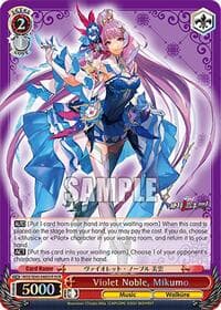 Violet Noble, Mikumo (DCR) - MACROSS Delta Premium Booster - Weiss Schwarz card