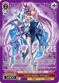 Violet Noble, Mikumo (SP) - MACROSS Delta Premium Booster - Weiss Schwarz card