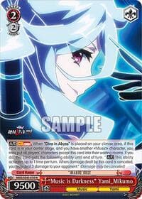 "Music is Darkness" Yami_Mikumo - MACROSS Delta Premium Booster - Weiss Schwarz card