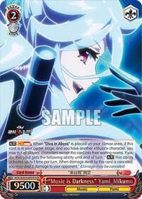 "Music is Darkness" Yami_Mikumo (DCR) - MACROSS Delta Premium Booster - Weiss Schwarz card
