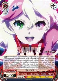 "Music is Insanity" Yami_Freyja (DCR) - MACROSS Delta Premium Booster - Weiss Schwarz card