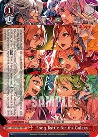 Song Battle for the Galaxy - MACROSS Delta Premium Booster - Weiss Schwarz card