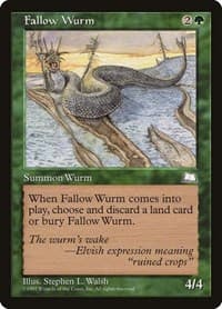 Fallow Wurm - Weatherlight - Magic: The Gathering card