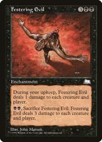 Festering Evil - Weatherlight - Magic: The Gathering card
