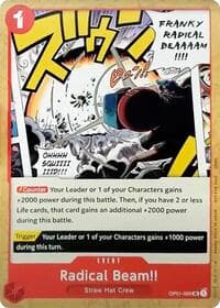 Radical Beam!! - One Piece Demo Deck Cards - One Piece Card Game card